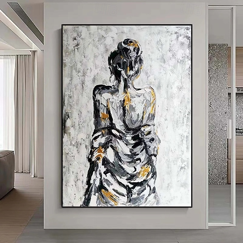 Large Nude Girl Painting handmade Figurative  Painting Artwork Large Abstract Girl Painting Hand Painted Impressionism nude girl Painting Fine Art women painting for home decoration  best gift3