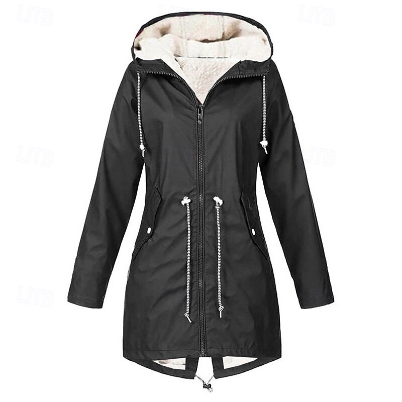 Women's Hiking Fleece Jacket Winter Outdoor Waterproof Soft Comfortable Warm Fleece Jackets Full Zip Camping / Hiking / Caving Traveling Winter Sports Black Pink Red Navy Blue Green2