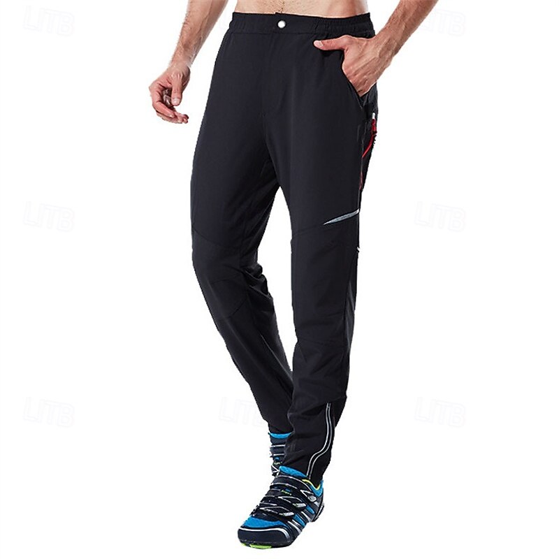 Men's Cycling Pants Solid Color Bike Pants / Trousers with 3 Rear Pockets Quick Dry Comfortable Breathable Sports Black Clothing Apparel