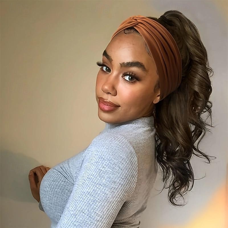 4-Pack Wide Headbands for Women - Soft, Bohemian Style Turban Hair Accessories with Knotted Design for Yoga, Running, Sports, and Everyday Wear - Vintage Inspired, Cute, and Comfortable Hair Band Acce3