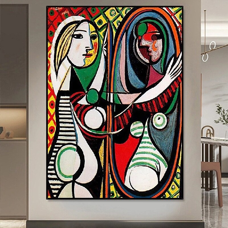 Pablo Picasso oil painting handmade Pablo Picasso Women Abstract Canvas Art oil  Painting for Living Room Bedroom Home Decor Wall Art Pablo Picasso style painting