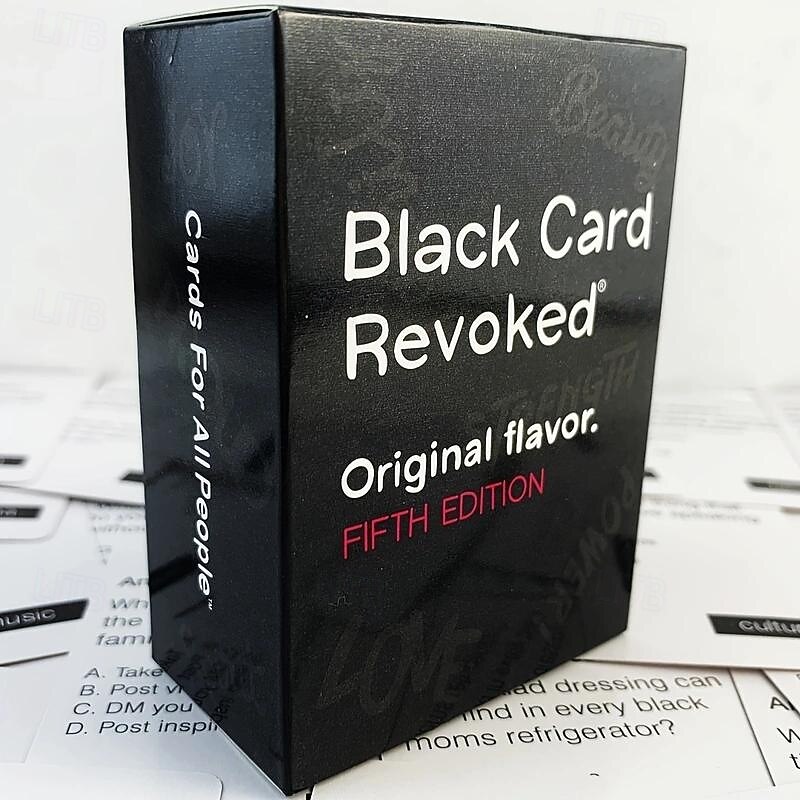 Black Card Revoked Original Flavor Fifth Edition Mystery Trivia Game, Standard Edition for Teens and Adults Paper Material - Main Image