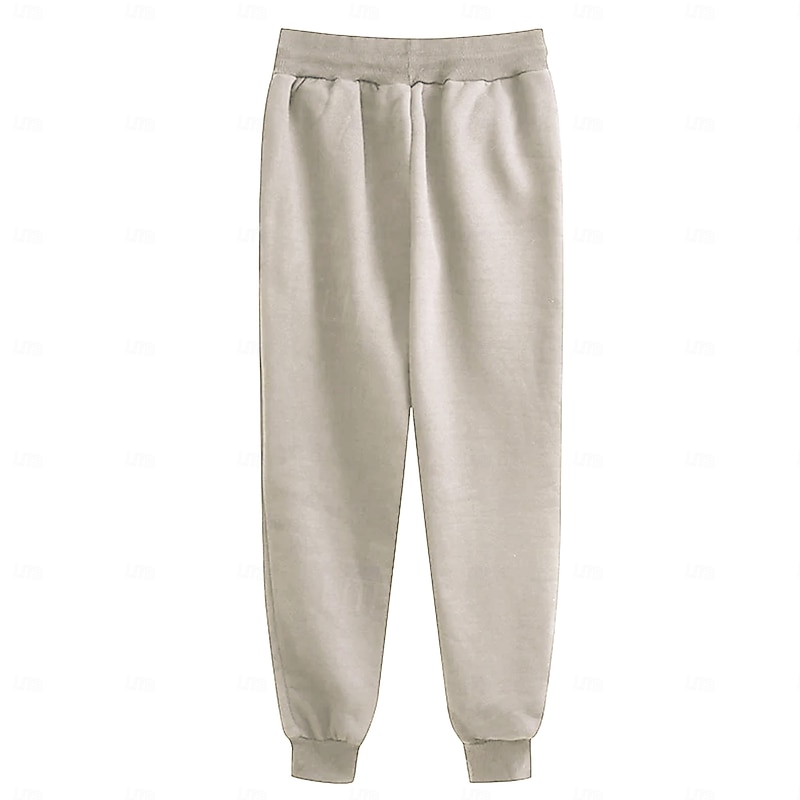 Men's Cat Sweatpants Joggers Pants Trousers Mid Waist Drawstring Elastic Waist Fashion Casual Dailywear Casual Pocket Spring Fall Winter 3D Print Beige2