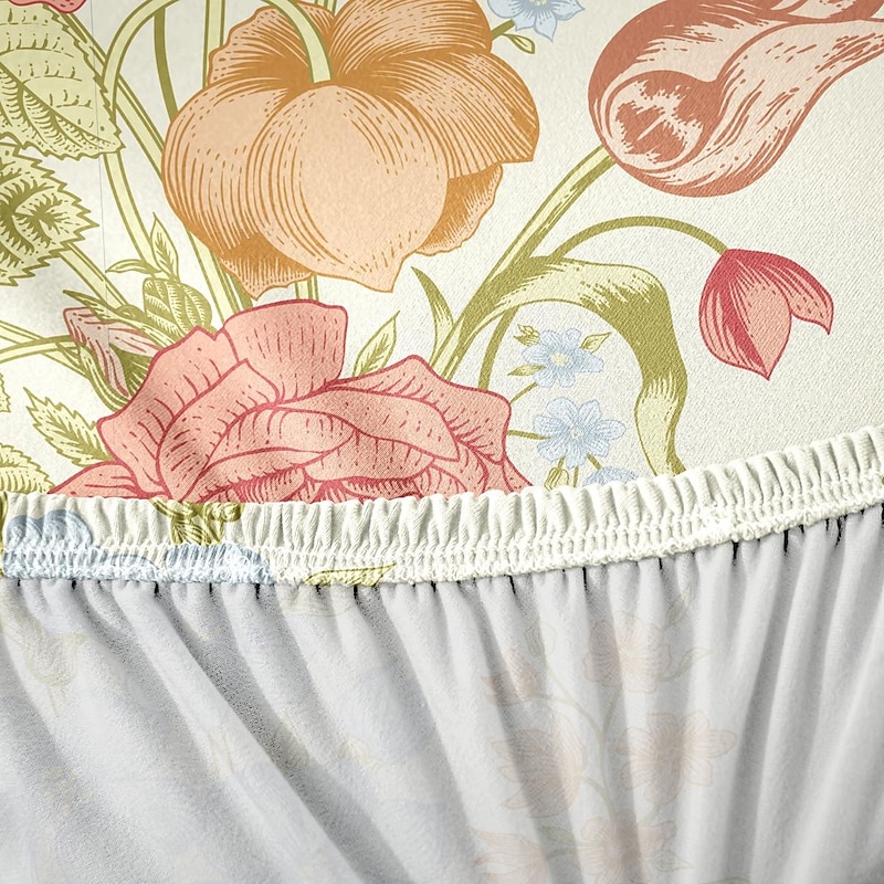 Dining Chair Cover High Back Dining Chair Cover Stool Chair Cover Geometric Printed Polyester Slipcovers3