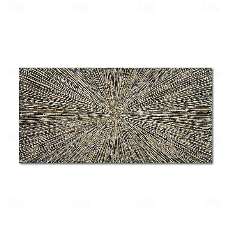 Handmade Oil Painting Canvas Wall Art Decoration Modern Abstract Texture Golden Glow Living Room Sofa Background for Home Decor Rolled Frameless Unstretched Painting3