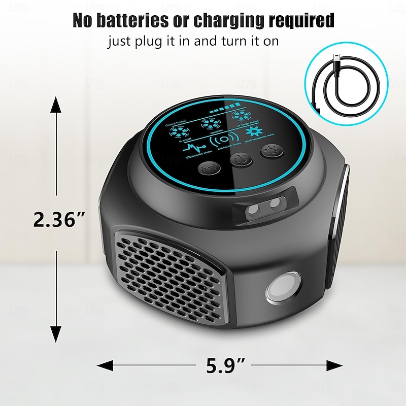 Ultrasonic Mice Repeller Electronic Rodent with Strobe Deterrent for Workshop Keep Pest You Hate Away3