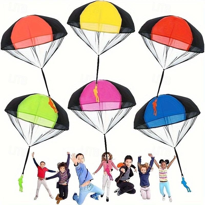 Kids' Outdoor Fun - No-Battery Needed Anti-Tangle Throwing Army Parachute Toy For Children4