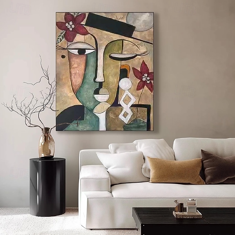 Handmade Pablo Picasso style oil painting Handpainted Pablo Picasso Women Abstract Canvas Art Painting for Living Room Bedroom Home Decor Wall Art Pablo Picasso girl painting4