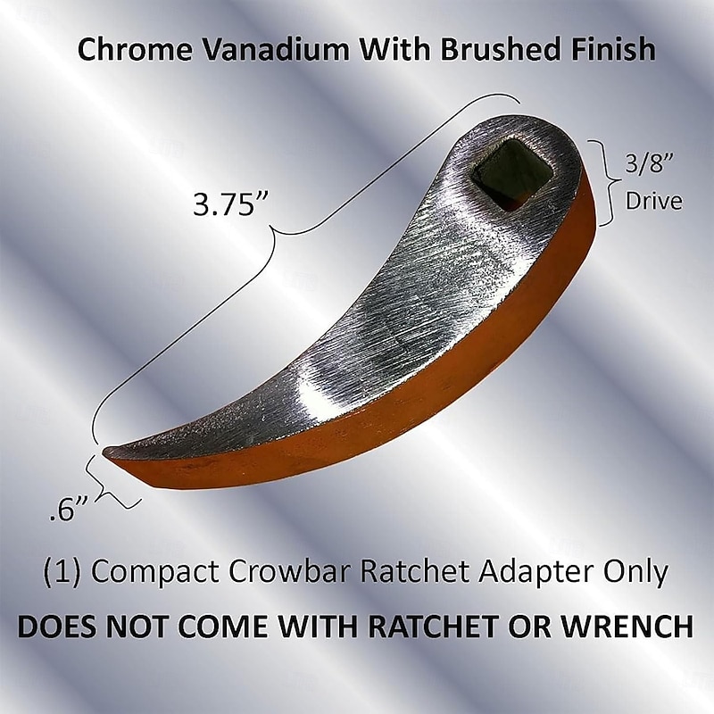 Crowbar Adapter Head, Crowbar Adapter Head Tool, Extra Strong Crowbar with Adjustable Angle Head, Infinite Ratchet Angle and Ratchet Lever Adapter Head3