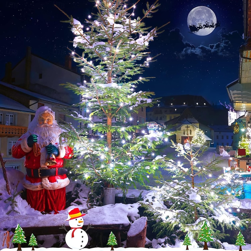 Elegant Wedding Party Reception Solar Christmas String Lights – 8 Mode IP65 Waterproof for Outdoor & Indoor New Year Holiday Decor4