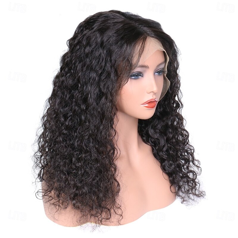 Human Hair 13x4 Lace Front Wig Free Part Brazilian Hair Natural Wave Black Natural Wig 130% 150% 180% Density with Baby Hair 100% Virgin Glueless Pre-Plucked For wigs for black women Long Medium4