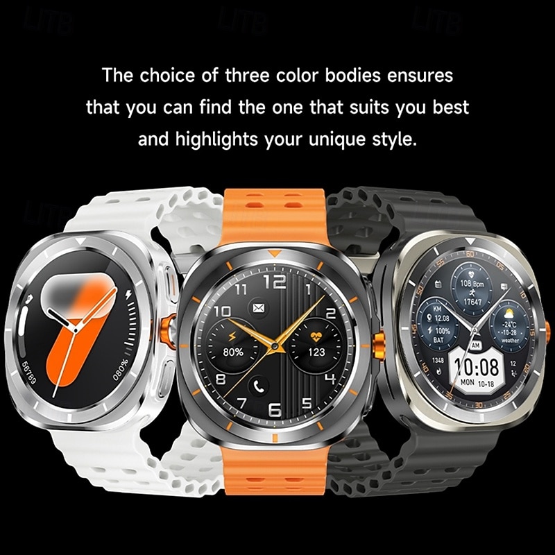 Smart Watch 1.45 inch Smartwatch Fitness Running Watch Bluetooth Pedometer Call Reminder Activity Tracker Compatible with Android iOS Women Men Long Standby Hands-Free Calls Waterproof3