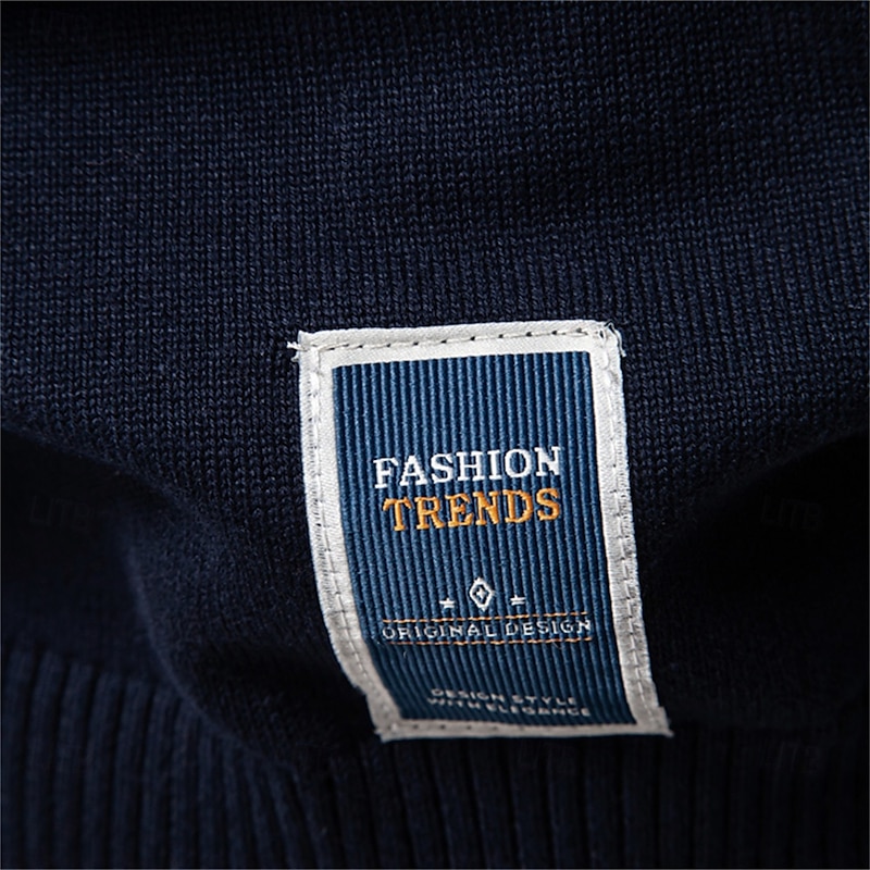 Mens V-neck Solid Cotton Pullover Sweaters Long Sleeve Casual Social Knitted Sweaters for Men4