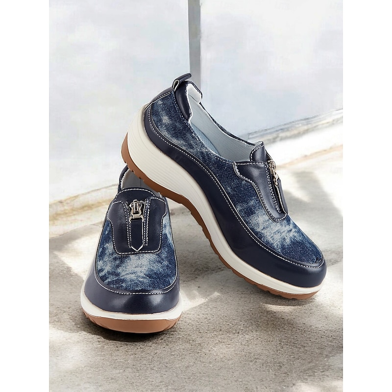 Women's Leopard Print Slip-On Walking Shoes - Comfortable, Lightweight Sneakers with Arch Support for Casual Wear3