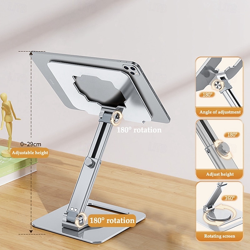 Best Sellers 360 rotating adjustable foldable aluminum alloy Carbon stand holder desktop tablet Holder for phone and tablet