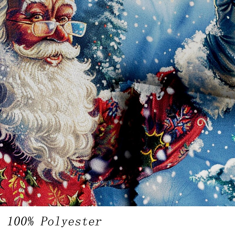 Christmas Men's Santa Claus Sweatshirts Sweatshirt Sweatshirt Long Sleeve Sweatshirt Crew Neck Party Casual 3D Printing Party Holiday Crewneck Winter Spring &  Fall3