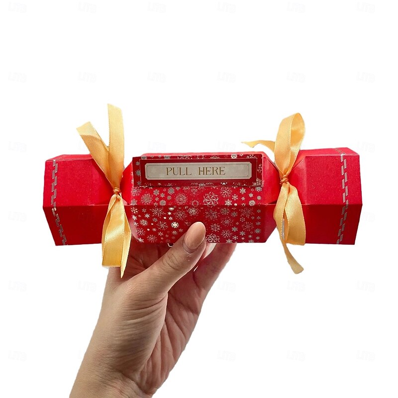 Christmas Surprise Money Pull Pouch, Xmas DIY Cash Gift Holder, Candy-Inspired Pull Out Money Pouch, Rectangle Christmas Money Pull Pouch Kit for Cash, Creative Gift Ideas for Cash, Stocking Stuffers3