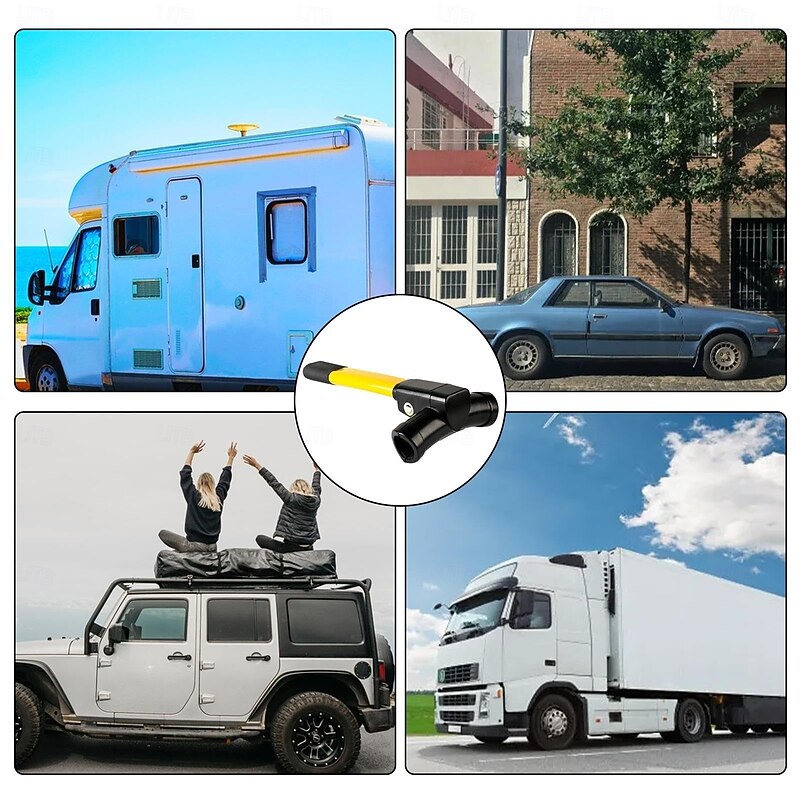 Steering Wheel T Lock Vehicle Security Steering Lock Anti Theft Car Device Steering Steadfast Shield Security Travel Lock Gear Car for Vehicle4