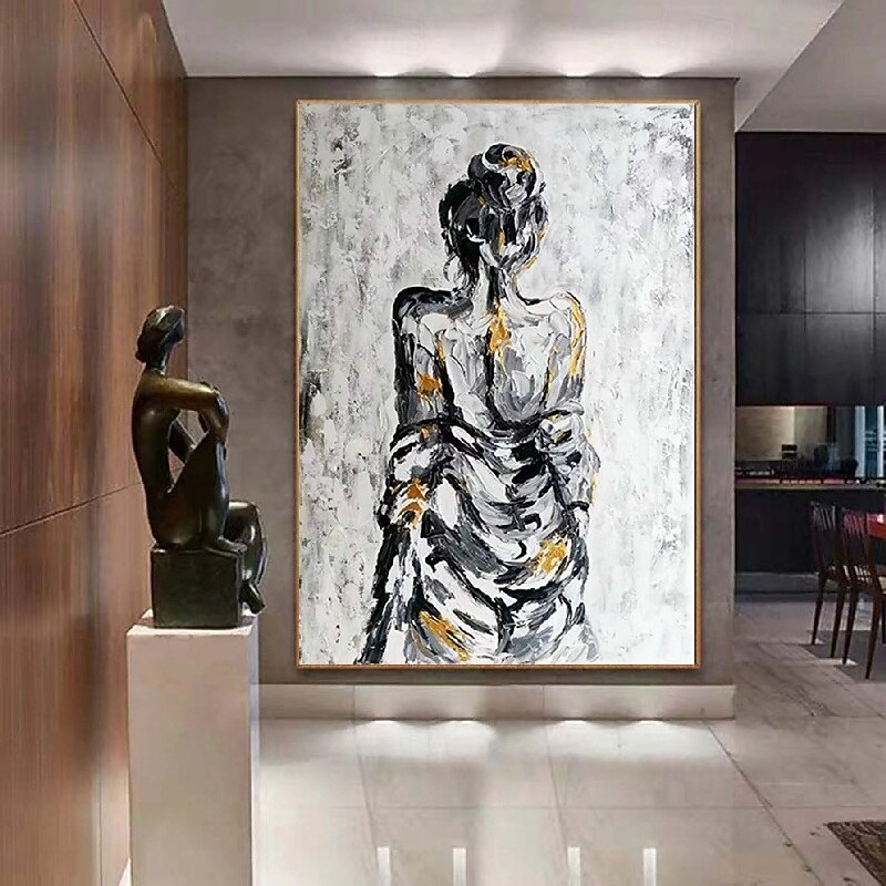 Large Nude Girl Painting handmade Figurative  Painting Artwork Large Abstract Girl Painting Hand Painted Impressionism nude girl Painting Fine Art women painting for home decoration  best gift2