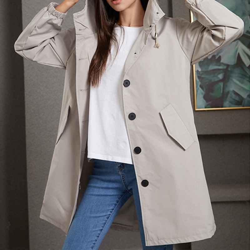 Women's Hiking Jacket Winter Outdoor Windproof Multi-Pockets Water Repellent Lightweight Jacket Camping / Hiking / Caving Black Army Green Red Light Grey Khaki