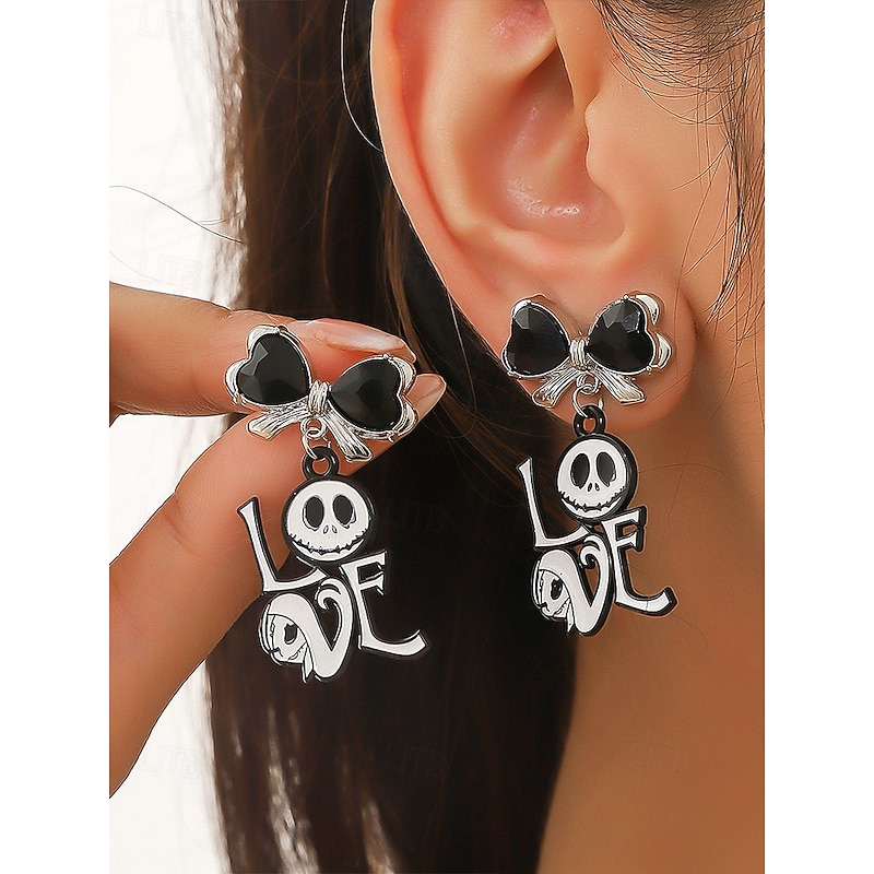Halloween Spider Earrings with Pearl Accent - Statement Gothic Jewelry for Cosplay, Costume Parties, and Halloween Events2