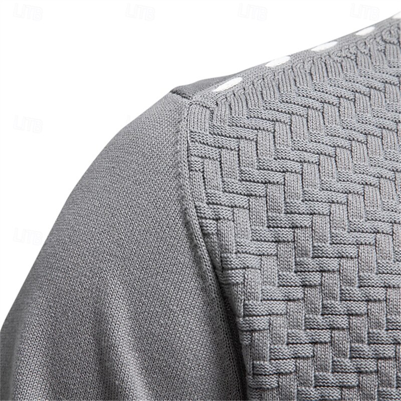 Mens New V Neck Button up Cotton Cardigan Sweaters Casual Social Knit Sweater Cardigans for Men3