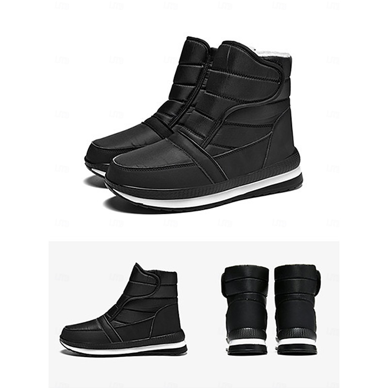 Women's Red Waterproof Winter Boots with Plush Lining and Non-Slip Sole – Warm Snow Boots for Outdoor Activities 15