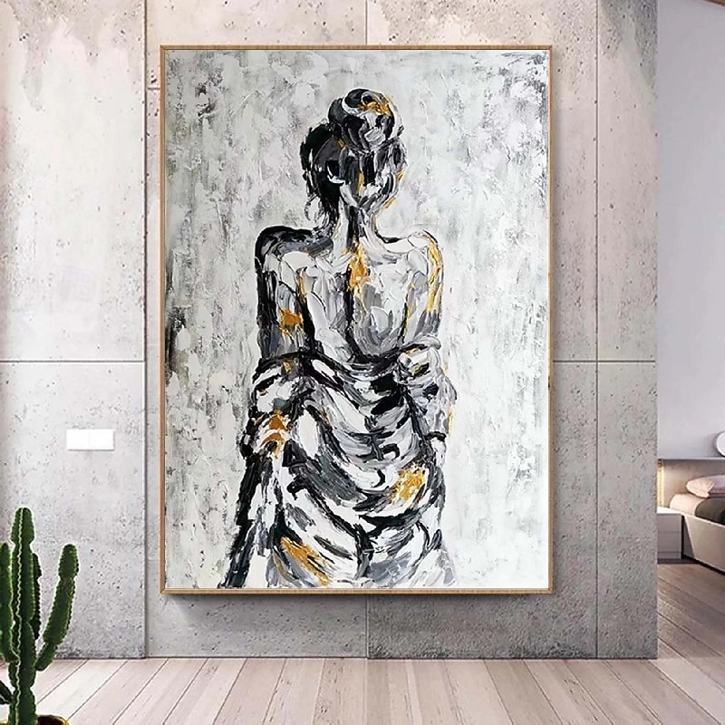 Large Nude Girl Painting handmade Figurative  Painting Artwork Large Abstract Girl Painting Hand Painted Impressionism nude girl Painting Fine Art women painting for home decoration  best gift
