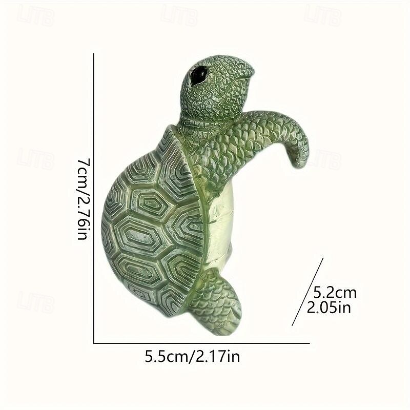 Charming Turtle Hanging Planter Statue - Resin Garden Decor for Fairy Gardens & Yard Art3