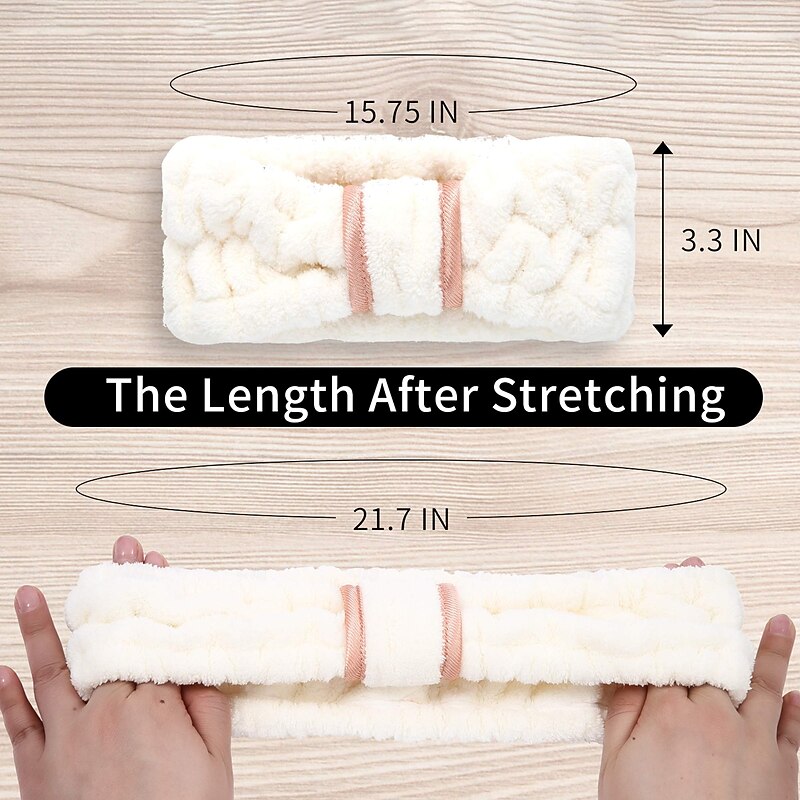 Women's Spa Microfiber Skincare Headbands for Face Washing, Makeup Removal and More2
