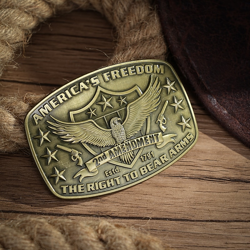 Men's Belt Buckle Buckle Silver Bronze Alloy Vintage Style Retro Vintage Eagle Daily Religious Celebrations2