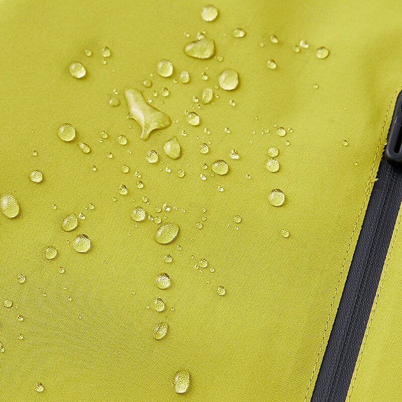 Men's Softshell Jacket Sport Coat Hiking Jacket Rain Jacket Sports Outdoor Camping & Hiking Waterproof Windbreaker Zipper Pocket Spring &  Fall Solid Color Active Hooded Regular Black White Green2