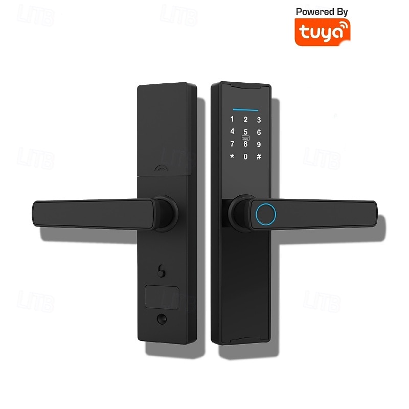 Password Lock Household Wooden Door Fingerprint Lock Anti-theft Door Electronic Lock Tuya Smart Door Lock2