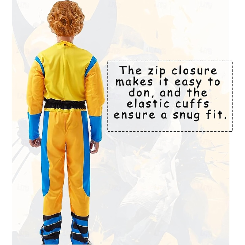 New Popular Movie Yellow Onesie Halloween party 3D printed Bodysuit with Mask4