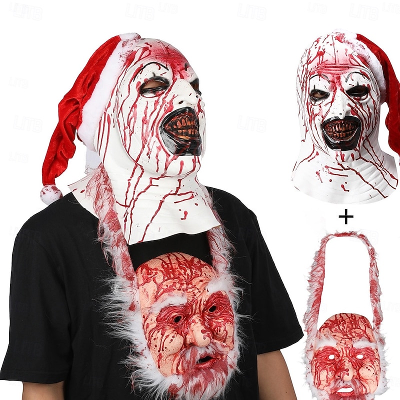 Clown Art the Clown Halloween Mask Full Head Scary Costume Adults' Men's Women's Halloween Carnival Carnival Party Easy Halloween Costumes Dress Up3