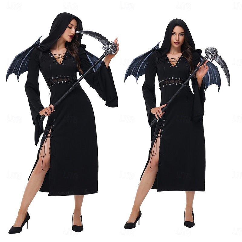 Witch Halloween Dress Cosplay Costume Costume Walpurgis Night Sexy Costume Adults' Women's Party Easy Halloween Costumes Dress Up3