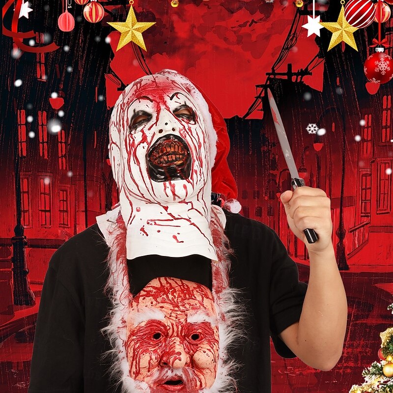 Clown Art the Clown Halloween Mask Full Head Scary Costume Adults' Men's Women's Halloween Carnival Carnival Party Easy Halloween Costumes Dress Up