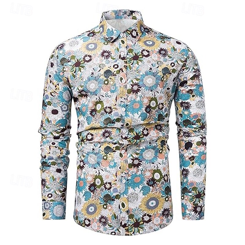 Retro Vintage 1970s Shirt Fancy Dress Men's Halloween Carnival Party Party / Evening Casual Daily Adults' Shirt4