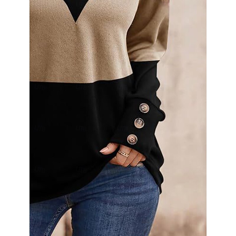 Women's Blouse Vintage Casual Long Sleeve Crew Neck Work Daily Black Pink Camel Light Blue Spring Fall Winter3