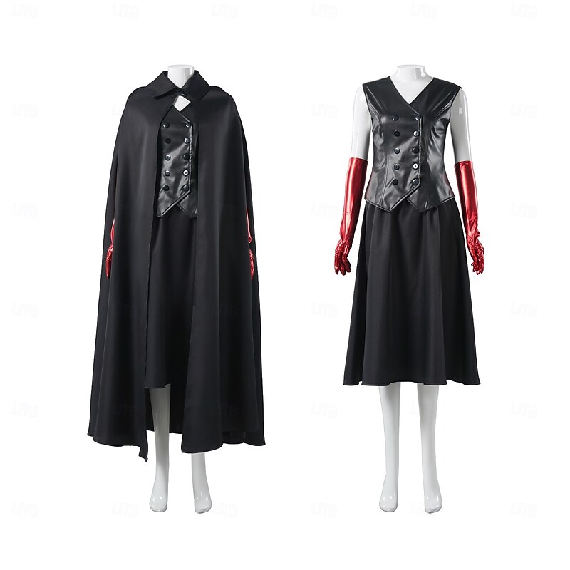 Ghost Bride Lydia Deetz Halloween Skirt Cloak Outfits Beetlejuice Horror Movie Cosplay Costume Adults' Women's Masquerade Party / Evening Easy Halloween Costumes Dress Up