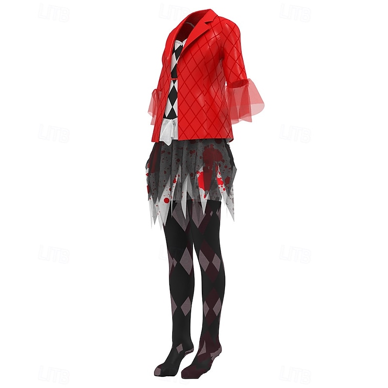Joker Joker: Folie à Deux Harley Quinn Skirt Outfits Socks / Long Stockings Cosplay Movie Cosplay for Women's Adults' Carnival Performance Party2