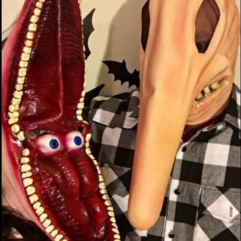 Barbara Adam Maitland Halloween Mask Full Head Beetlejuice Scary Costume Adults' Halloween Carnival Performance Easy Halloween Costumes Dress Up2
