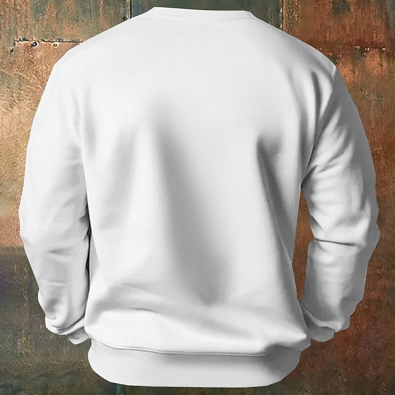 Halloween Men's Chicken Sweatshirts Sweatshirt Long Sleeve Sweatshirt Crew Neck Funny 3D Printing Party Halloween Holiday Crewneck Winter Spring &  Fall2