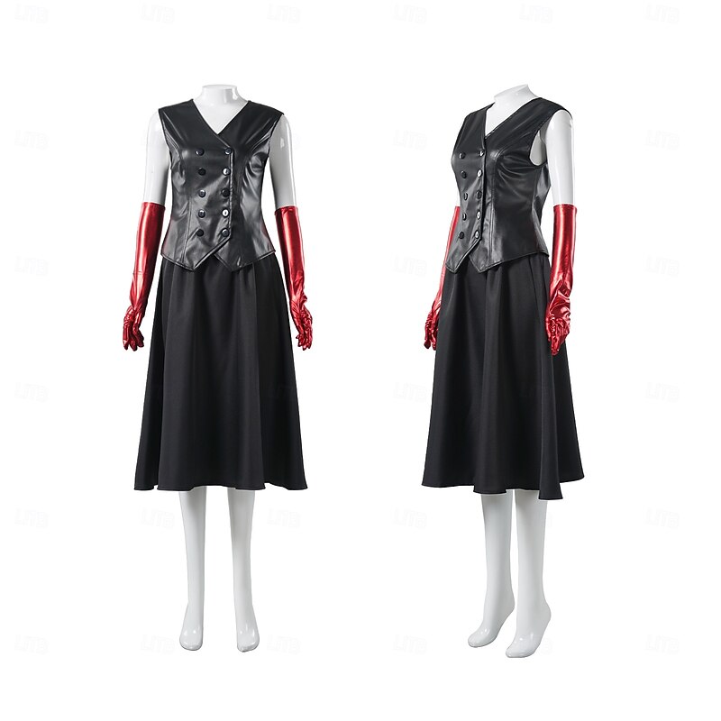 Ghost Bride Lydia Deetz Halloween Skirt Cloak Outfits Beetlejuice Horror Movie Cosplay Costume Adults' Women's Masquerade Party / Evening Easy Halloween Costumes Dress Up3