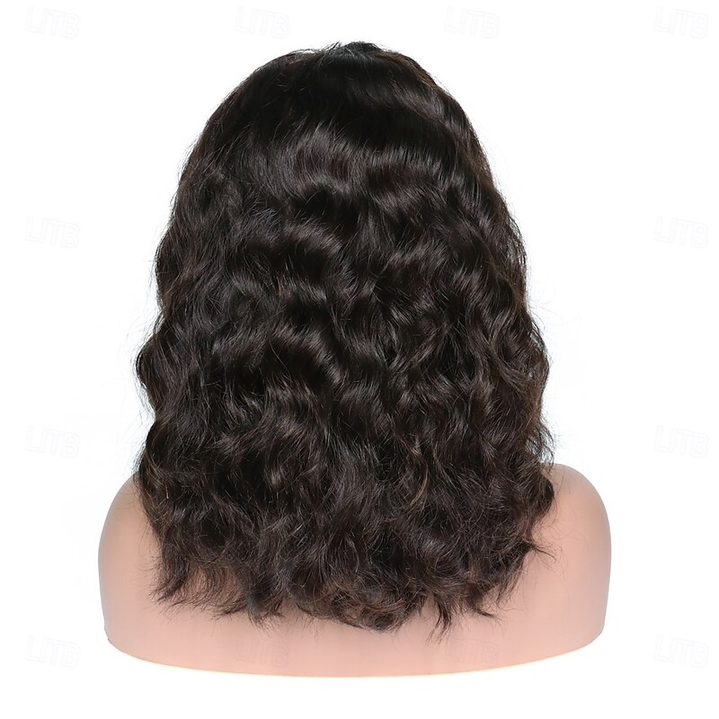 Remy Human Hair 13x4 Lace Front Wig Free Part Brazilian Hair Body Wave Deep Curly Black Natural Wig 130% 150% 180% Density with Baby Hair 100% Virgin Glueless Pre-Plucked For wigs for black women2