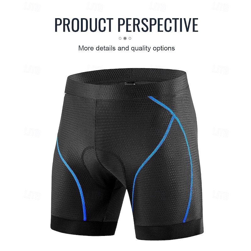 Men's Cycling Pants Cycling Shorts Cycling Padded Shorts Bike Shorts Bottoms Race Fit Sports Fast Dry Breathable Black Black+Red Clothing Apparel Bike Wear