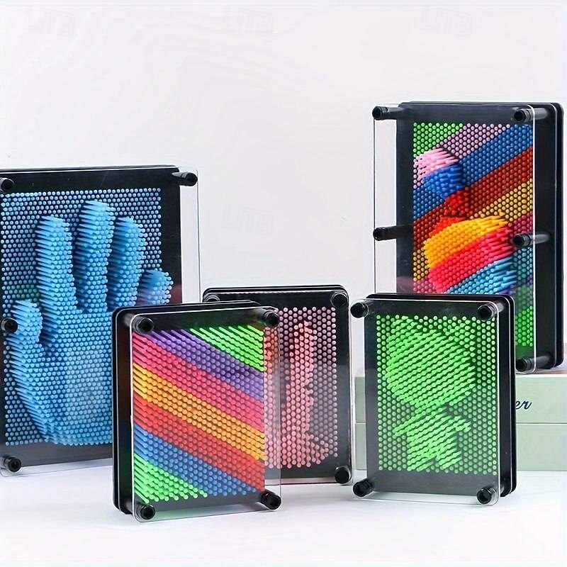 Rainbow 3D Pin Art Board Toy - Sensory Handprint Sculpture for Kids and Adults - Decompression and Creativity Art Sensory Toy - Perfect for Parties, Birthdays, and Christmas Gifts4
