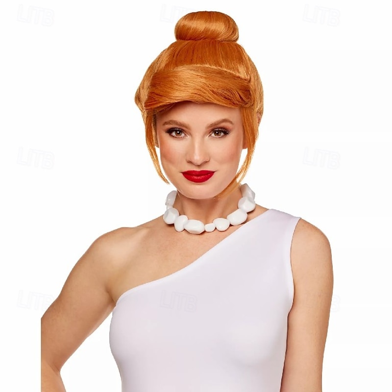 Wilma Flintstone Wig Halloween Cosplay Party Wigs2
