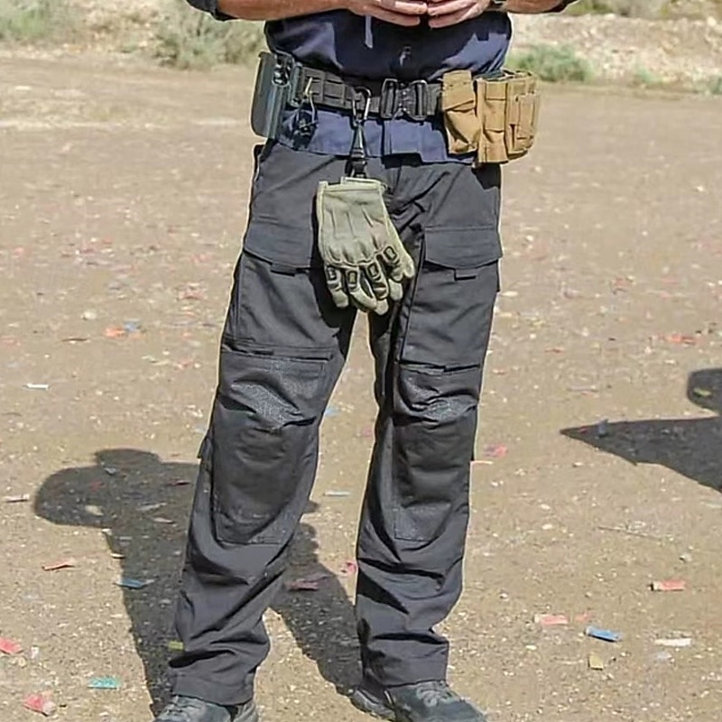 Men's Combat Pants Cargo Pants Hiking Pants Trousers Tactical Pants Military Outdoor Regular Fit Windproof Quick Dry Breathable Pants / Trousers Black Camouflage Hunting Climbing Camping / Hiking3