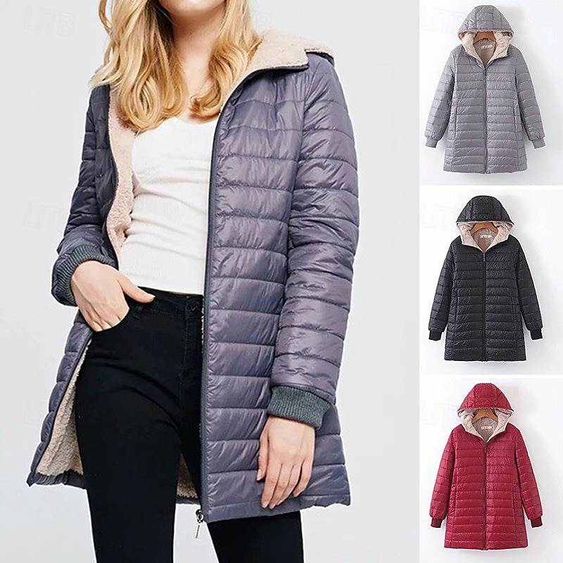 Women's Hiking Fleece Jacket Fleece Winter Outdoor Soft Comfortable Warm Fleece Jackets Full Zip Camping / Hiking / Caving Traveling Winter Sports Black Red Navy Blue Green Khaki